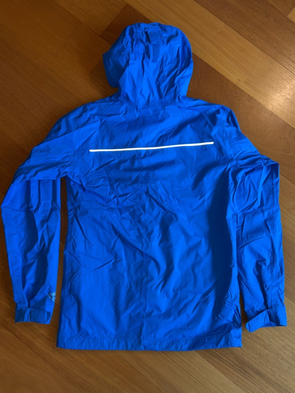Columbia Omni-Tech Rain Jacket Blue Hooded Waterproof Shell Zip Up Boys Size L - Picture 5 of 6